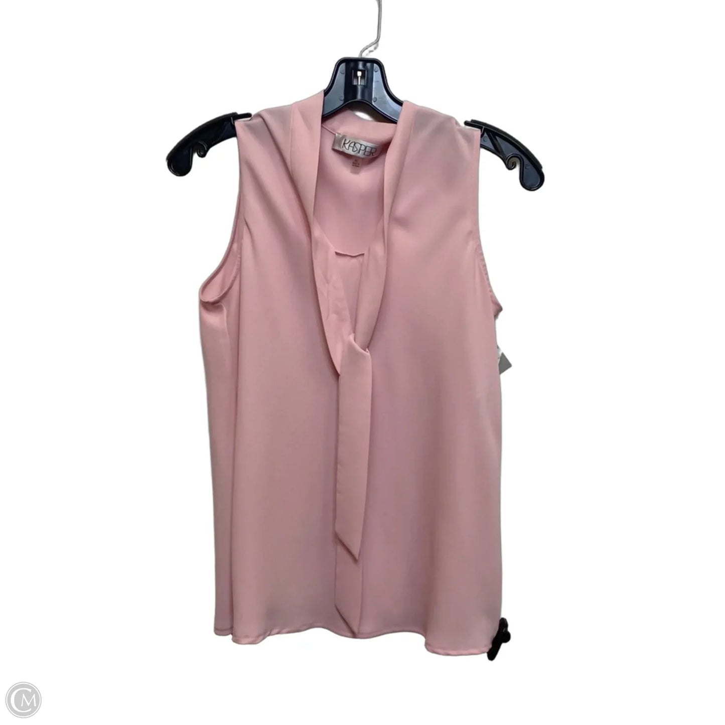 Blouse Sleeveless By Kasper In Pink, Size: Sp