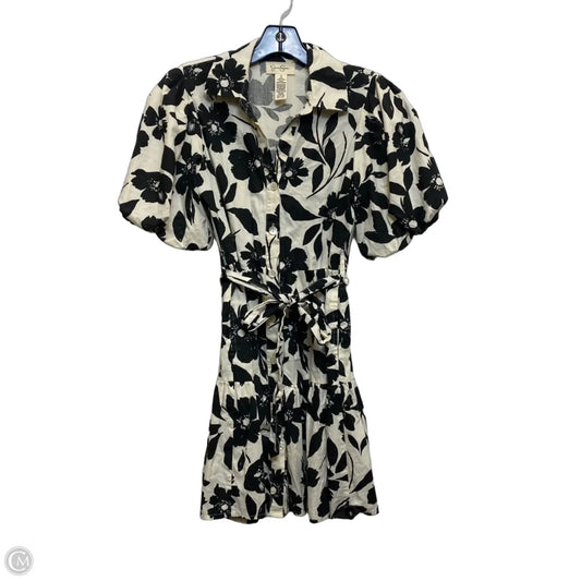 Dress Casual Short By Jessica Simpson In Black & Cream, Size: S
