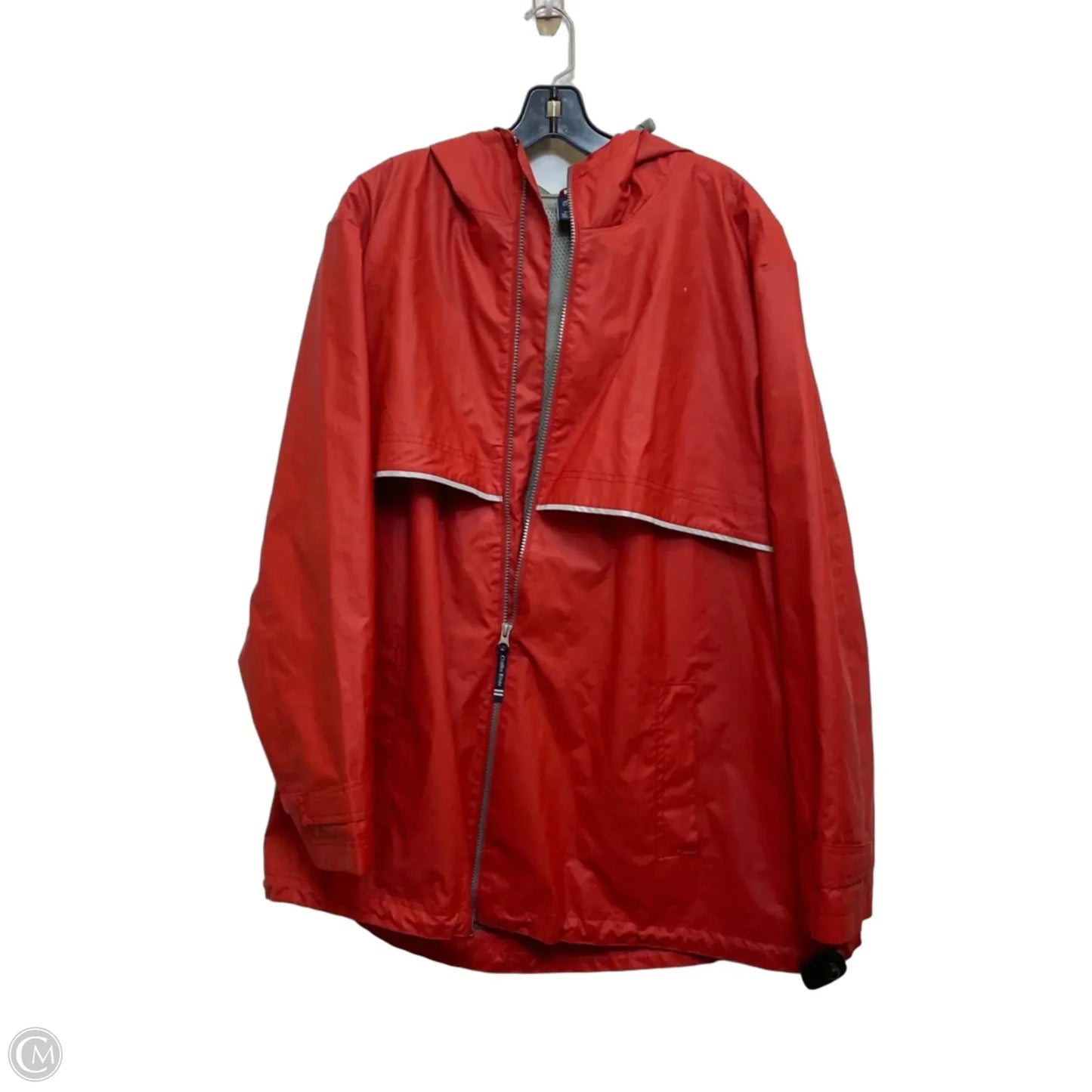 Coat Raincoat By Charles River In Red, Size: 3x