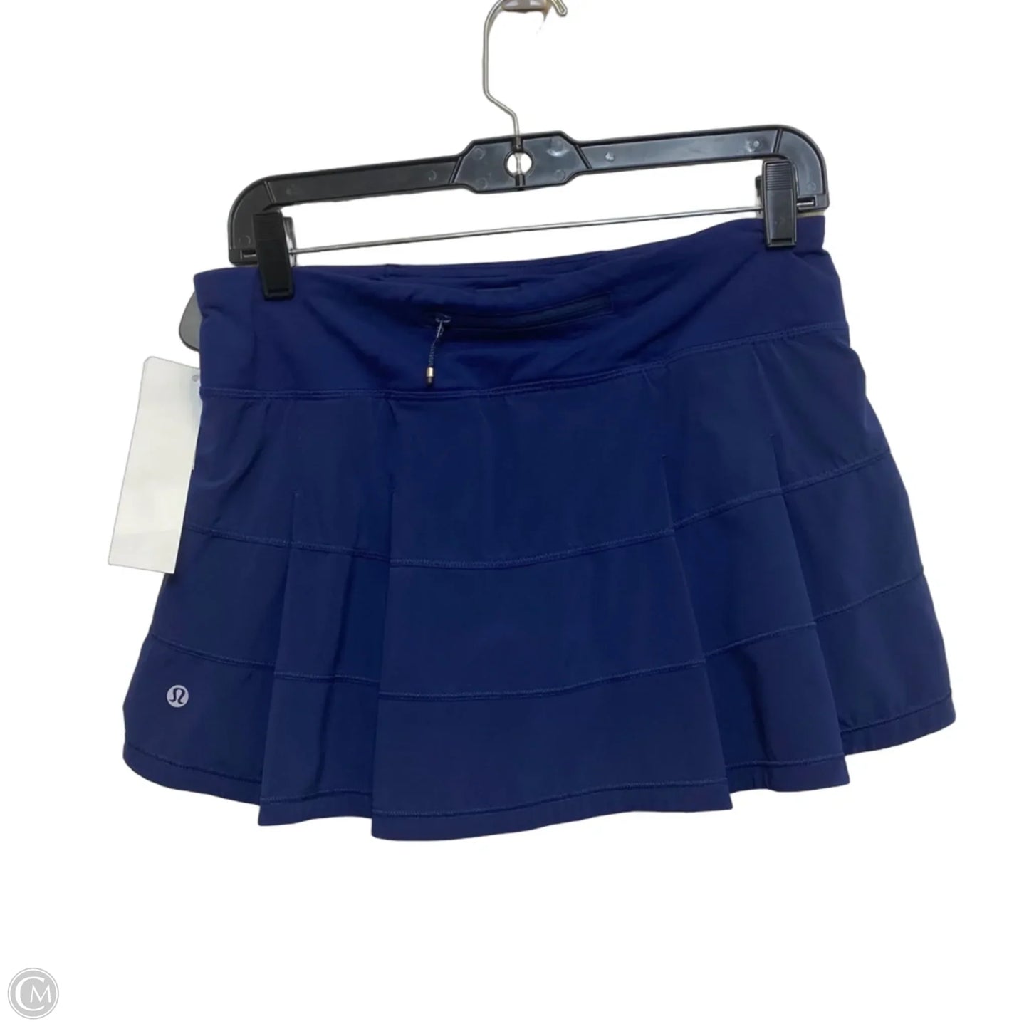 Athletic Skort Designer By Lululemon In Blue, Size: S