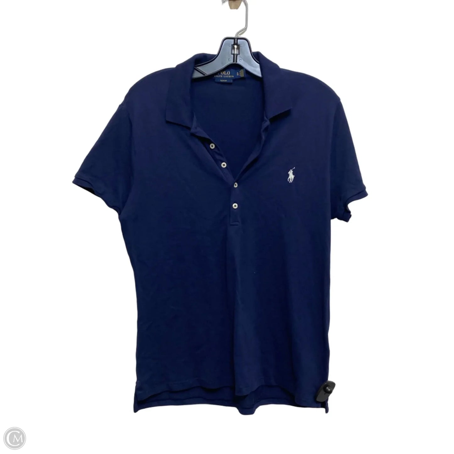 Top Short Sleeve By Polo Ralph Lauren In Navy, Size: Xl