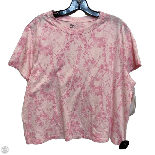 Top Short Sleeve Basic By No Boundaries In Pink, Size: Xxl