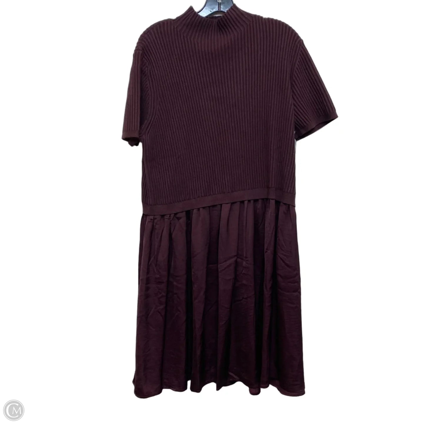 Dress Casual Short By Terra & Sky In Purple, Size: 2x