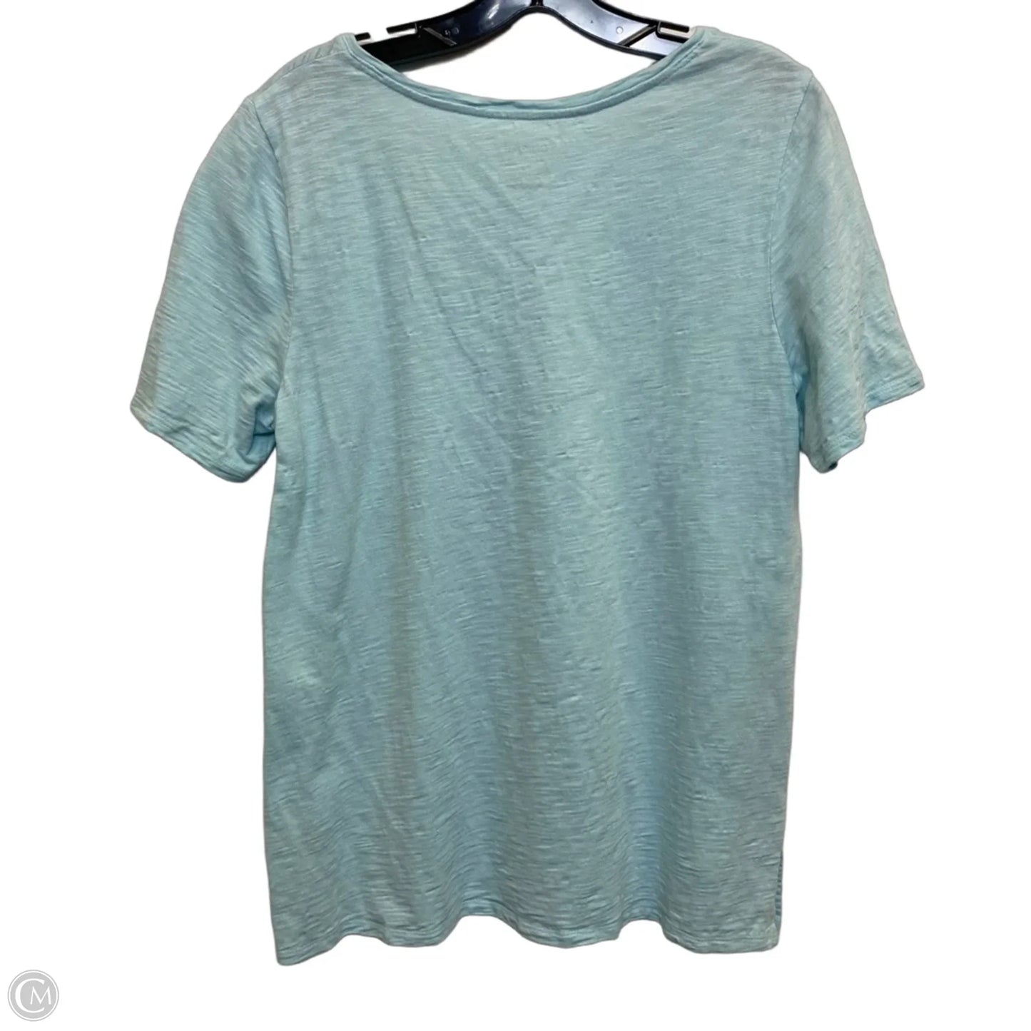 Top Short Sleeve Basic By Chicos In Blue, Size: M