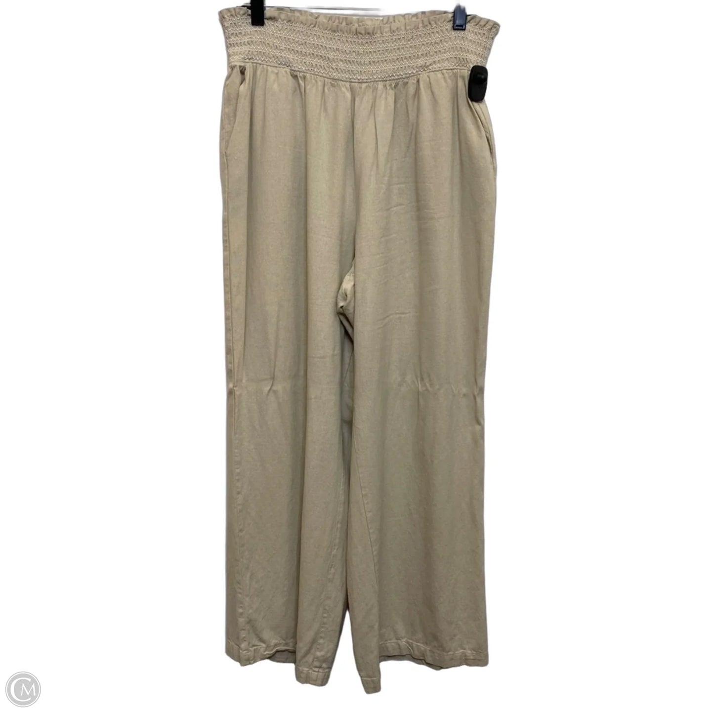 Pants Wide Leg By Ellen Tracy In Tan, Size: L