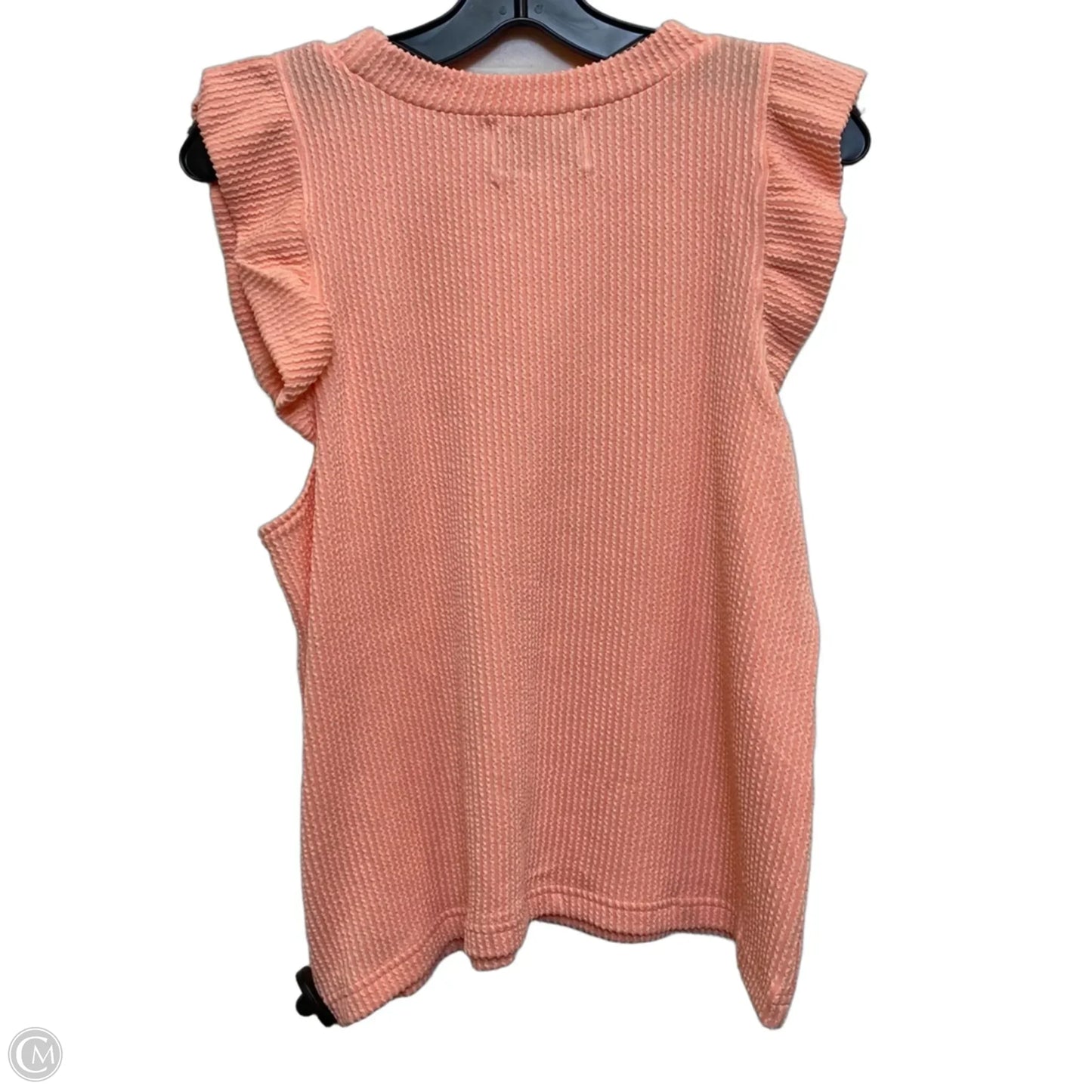 Top Sleeveless By Simply Southern In Peach, Size: M