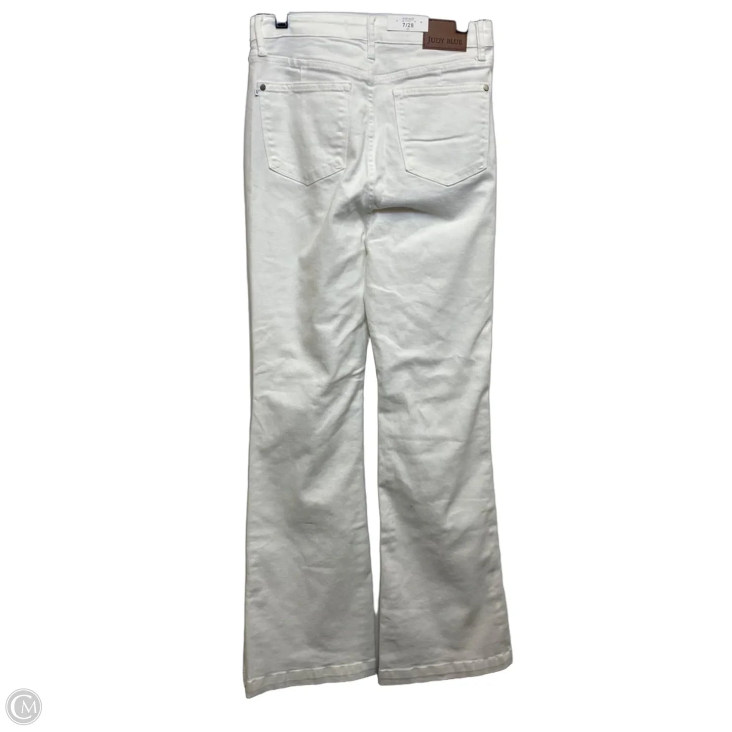 Jeans Flared By Judy Blue In Cream Denim, Size: 6