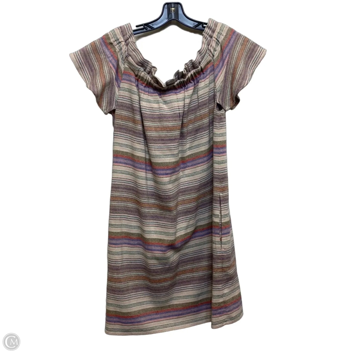 Dress Casual Short By Philosophy In Cream & Pink, Size: L