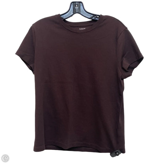 Top Short Sleeve Basic By J. Crew In Brown, Size: L