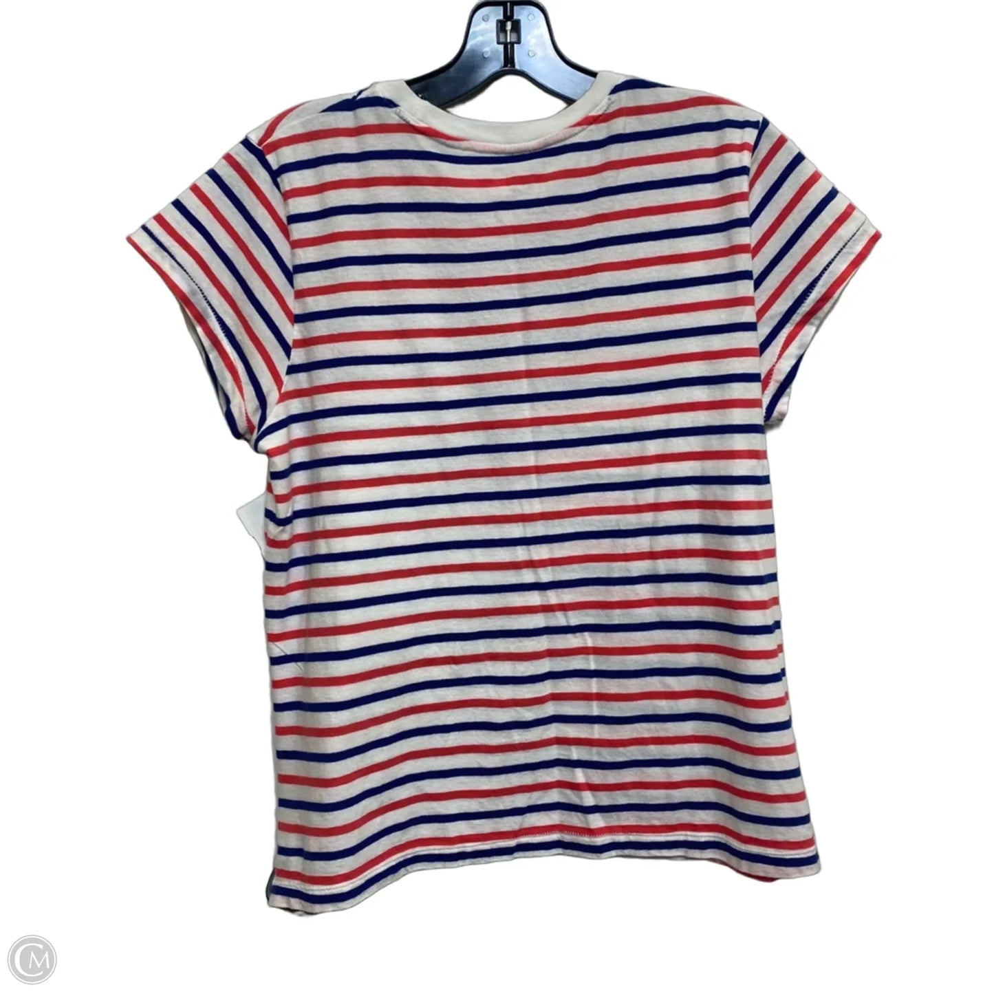 Top Short Sleeve Basic By Universal Thread In Blue & Red & White, Size: M