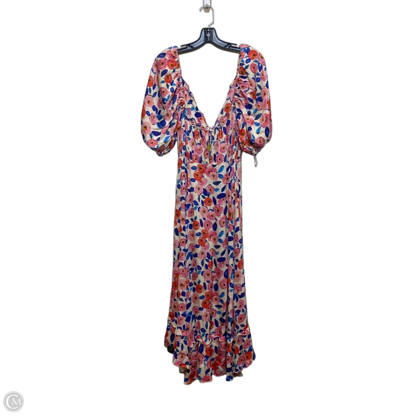 Dress Casual Maxi By For Love & Lemons In Blue & Pink, Size: M