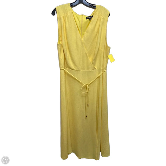 Dress Casual Maxi By Glamour In Yellow, Size: 2x