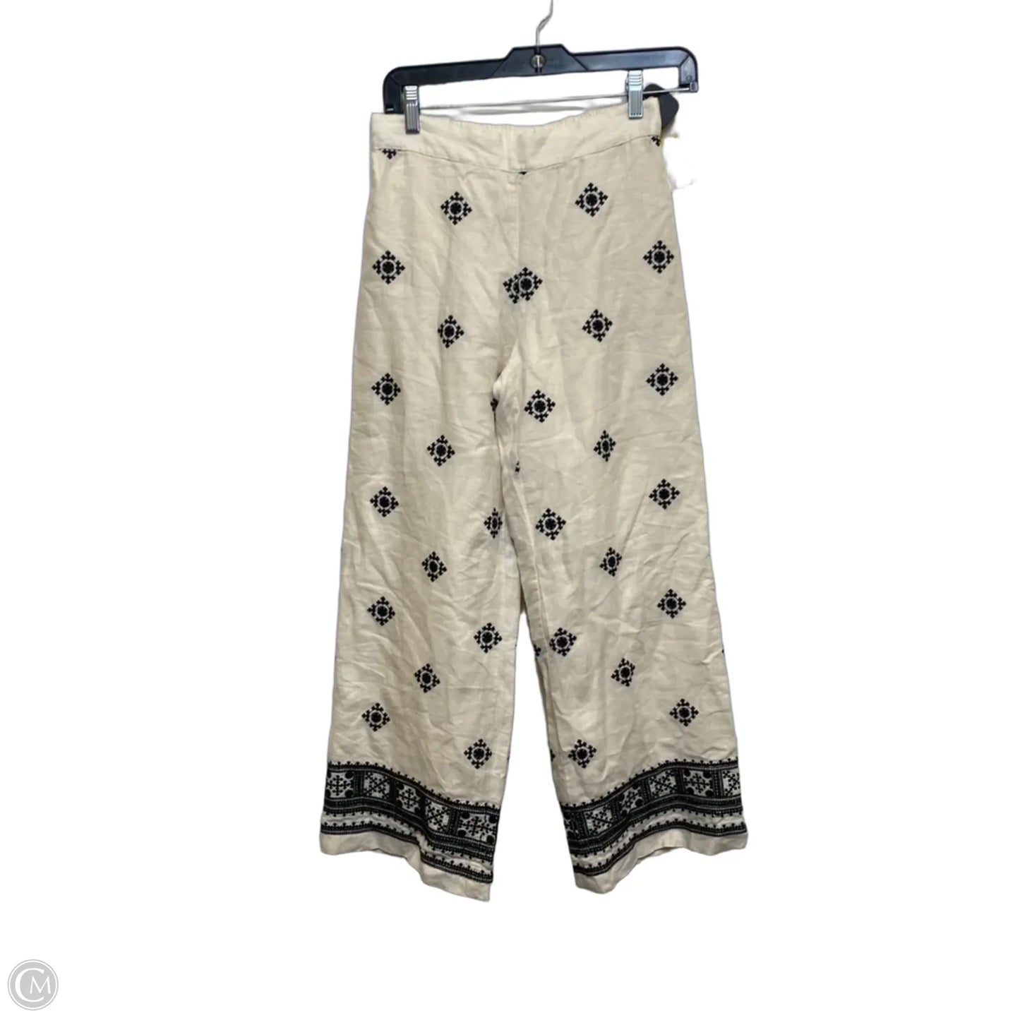 Pants Wide Leg By Magaschoni In Cream, Size: Xs