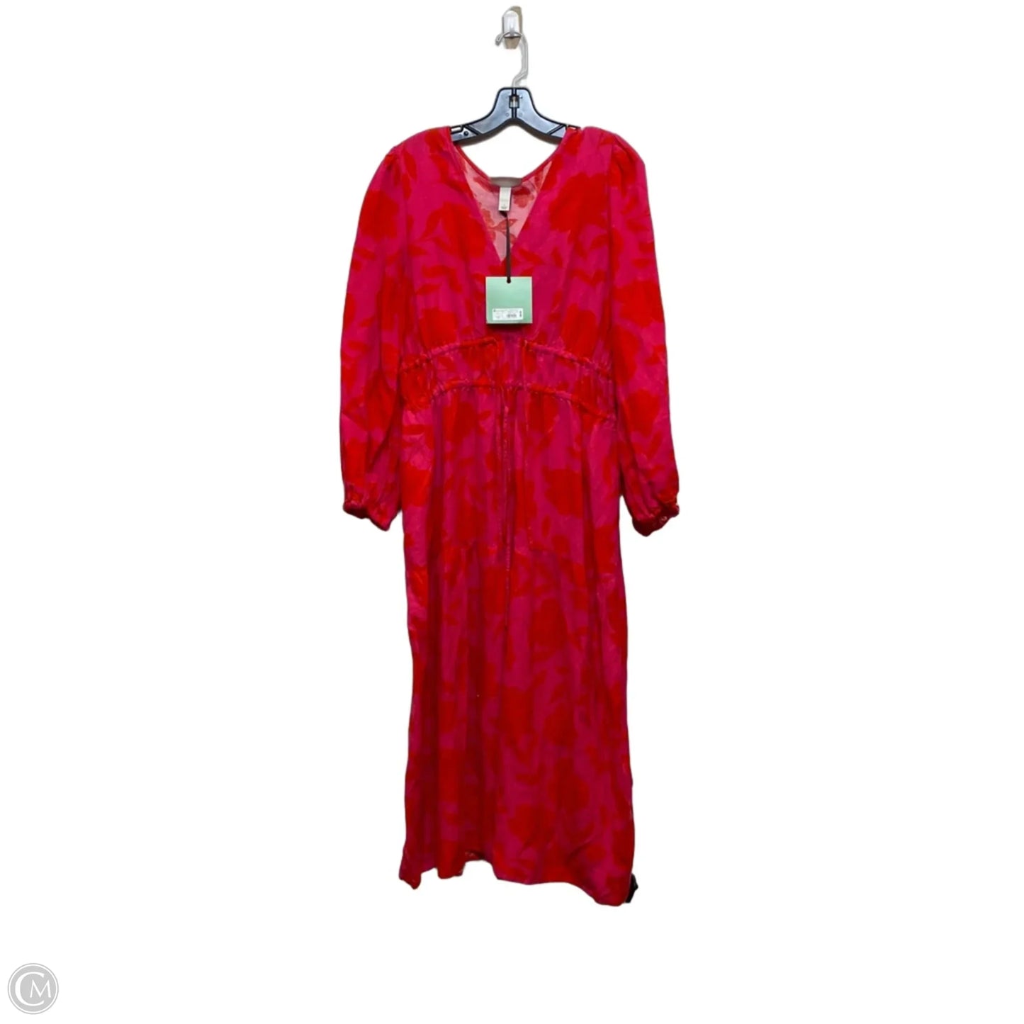 Dress Designer By Kate Spade In Orange & Pink, Size: L