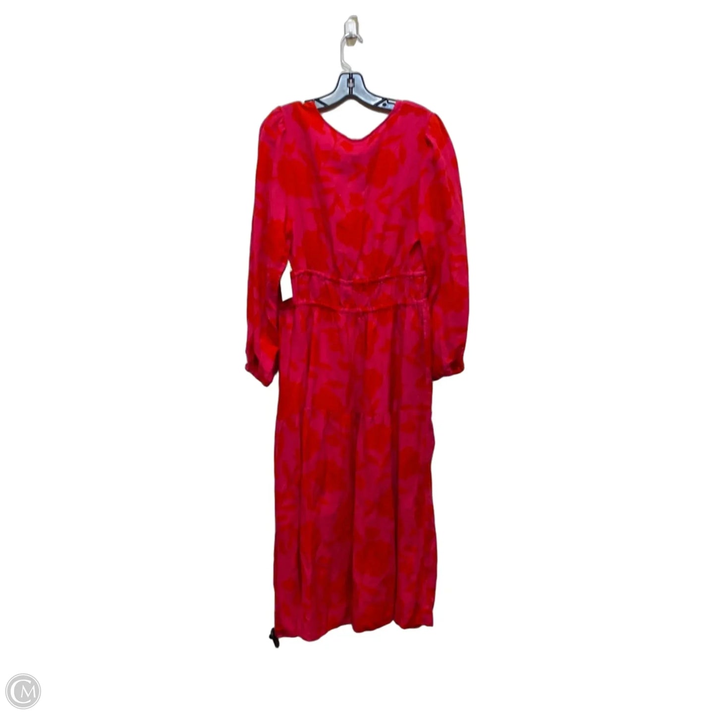 Dress Designer By Kate Spade In Orange & Pink, Size: L