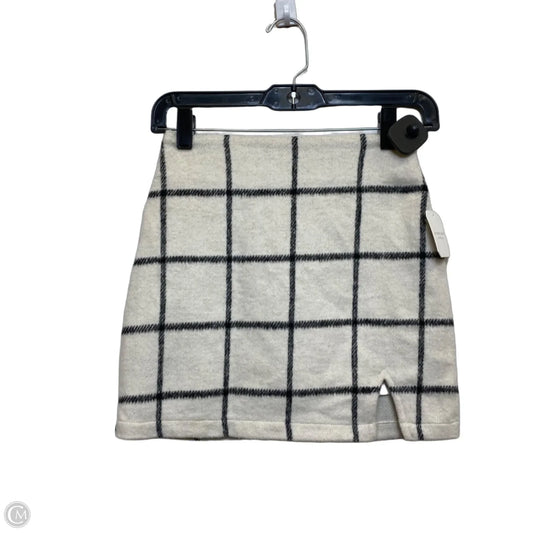 Skirt Mini & Short By Altard State In Cream, Size: Xxs
