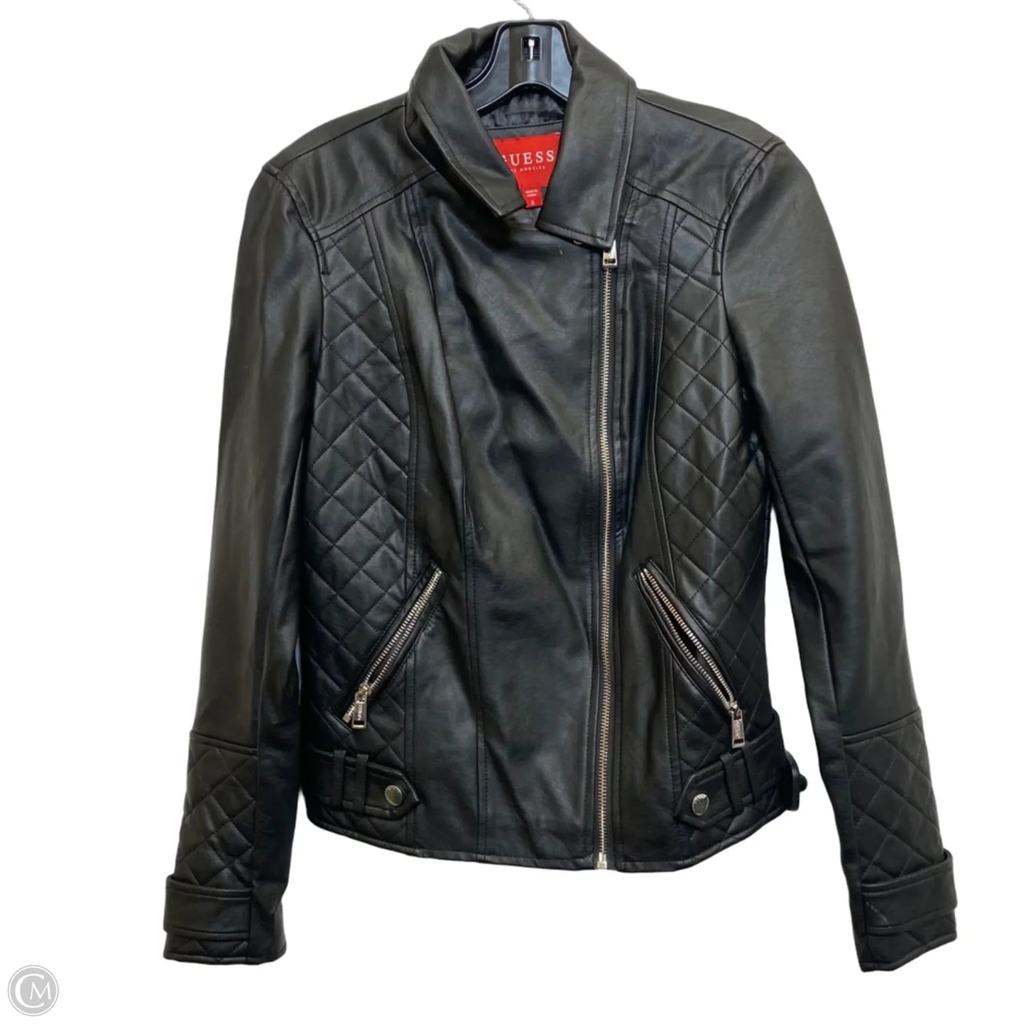 Jacket Moto By Guess In Black, Size: S
