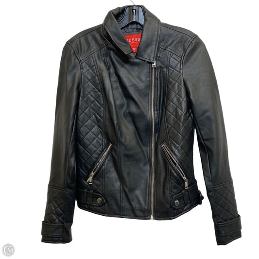 Jacket Moto By Guess In Black, Size: S