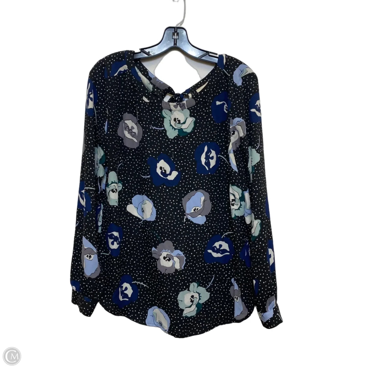Top Long Sleeve By Loft In Black, Size: M
