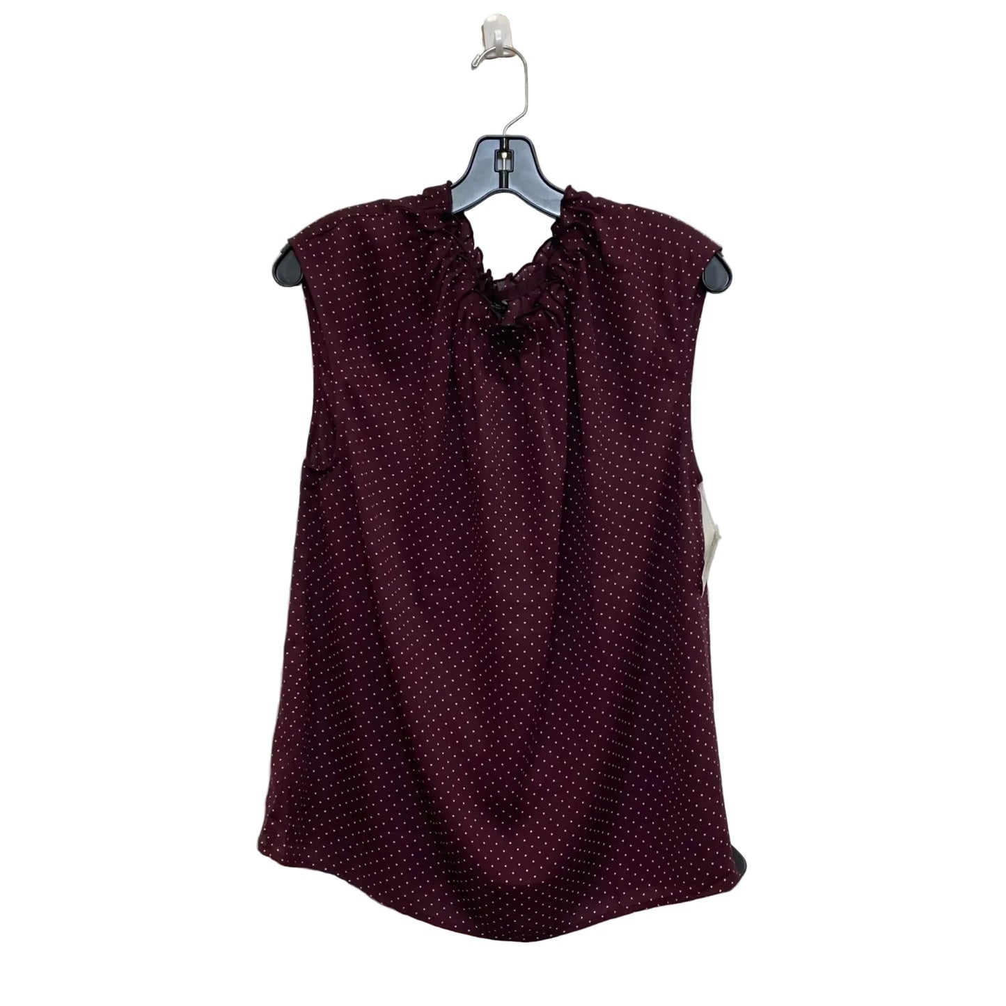 Blouse Sleeveless By Ann Taylor In Purple, Size: L
