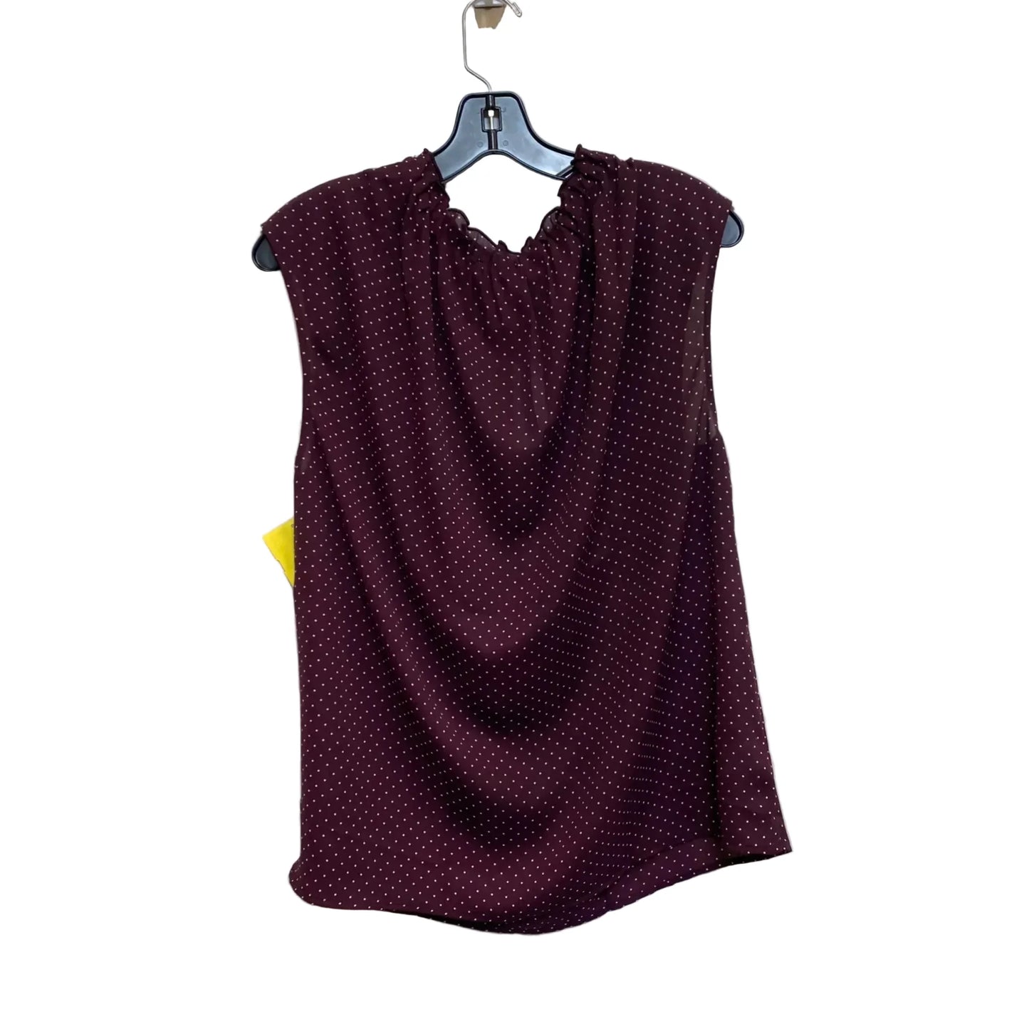 Blouse Sleeveless By Ann Taylor In Purple, Size: L