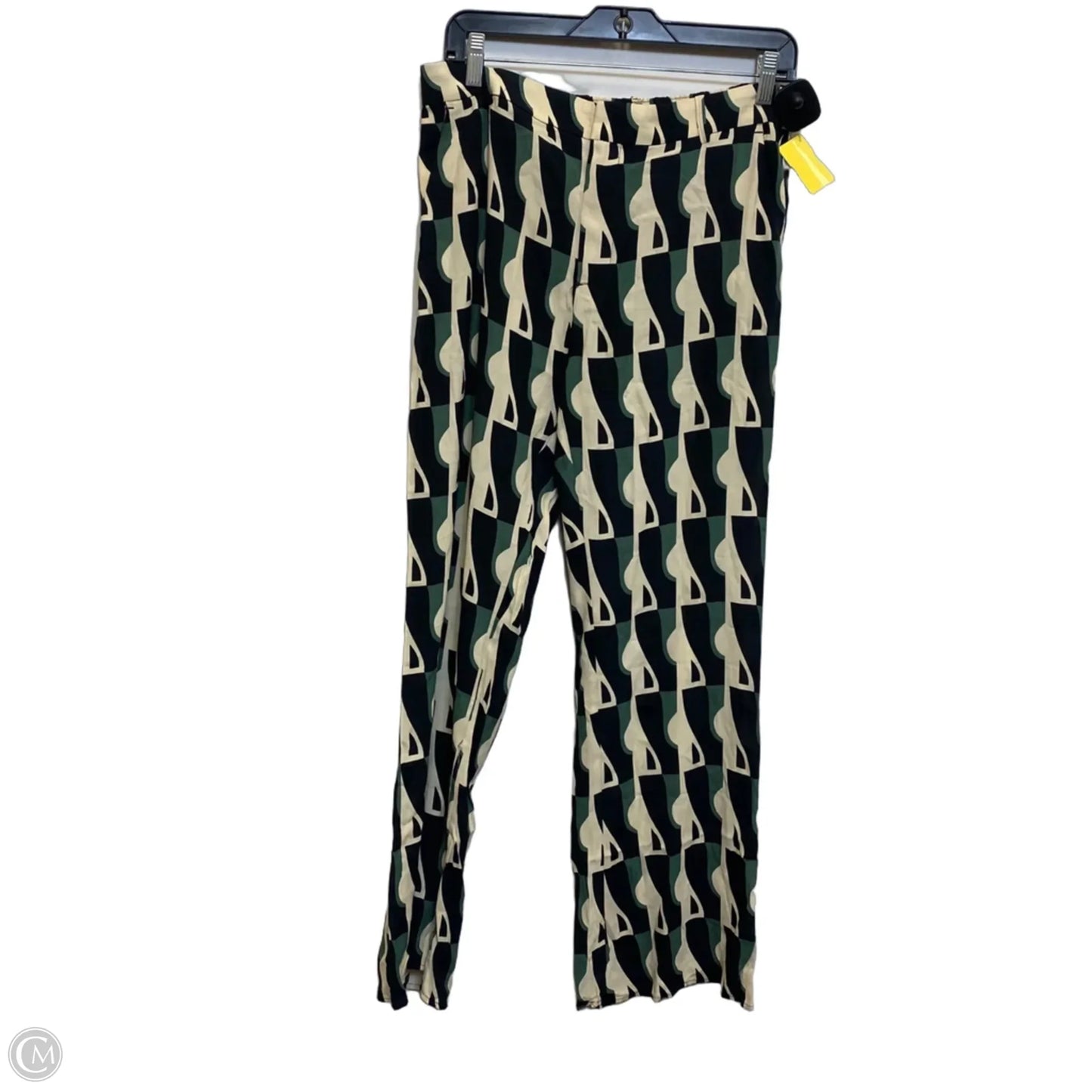 Pants Set 2pc By Zara In Black & Green, Size: M