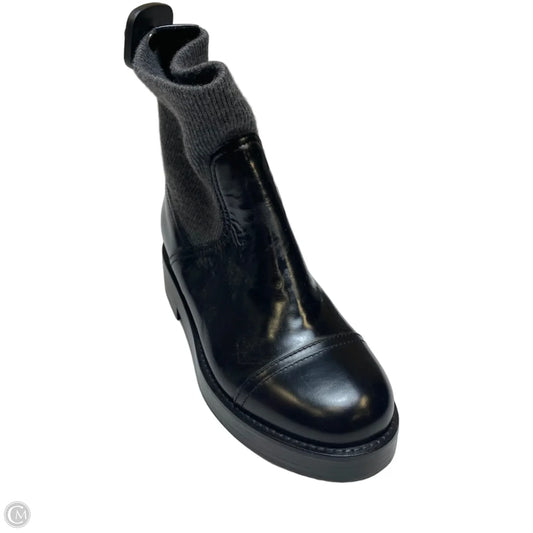 Boots Ankle Flats By J. Crew In Black & Grey, Size: 7