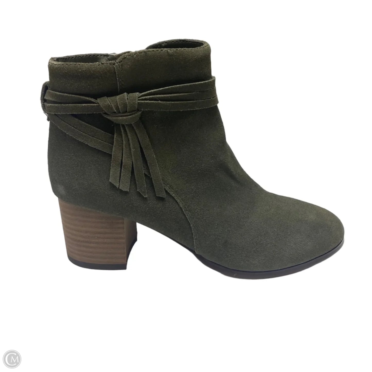 Boots Ankle Heels By Violet & Red In Green, Size: 6