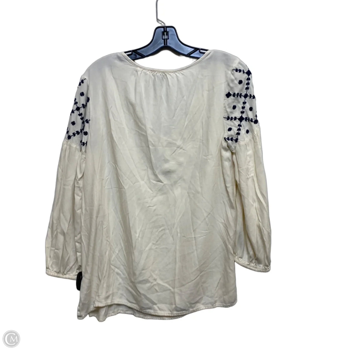 Top 3/4 Sleeve By Old Navy In Cream, Size: M