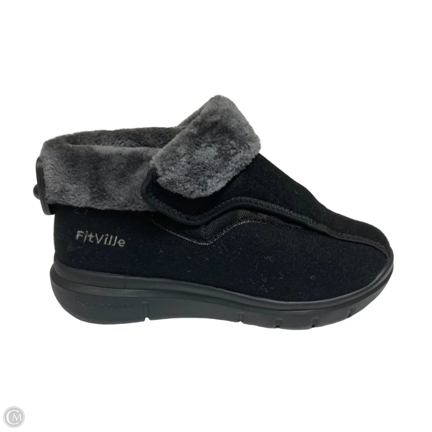 Boots Ankle Flats By Fitville In Black, Size: 10