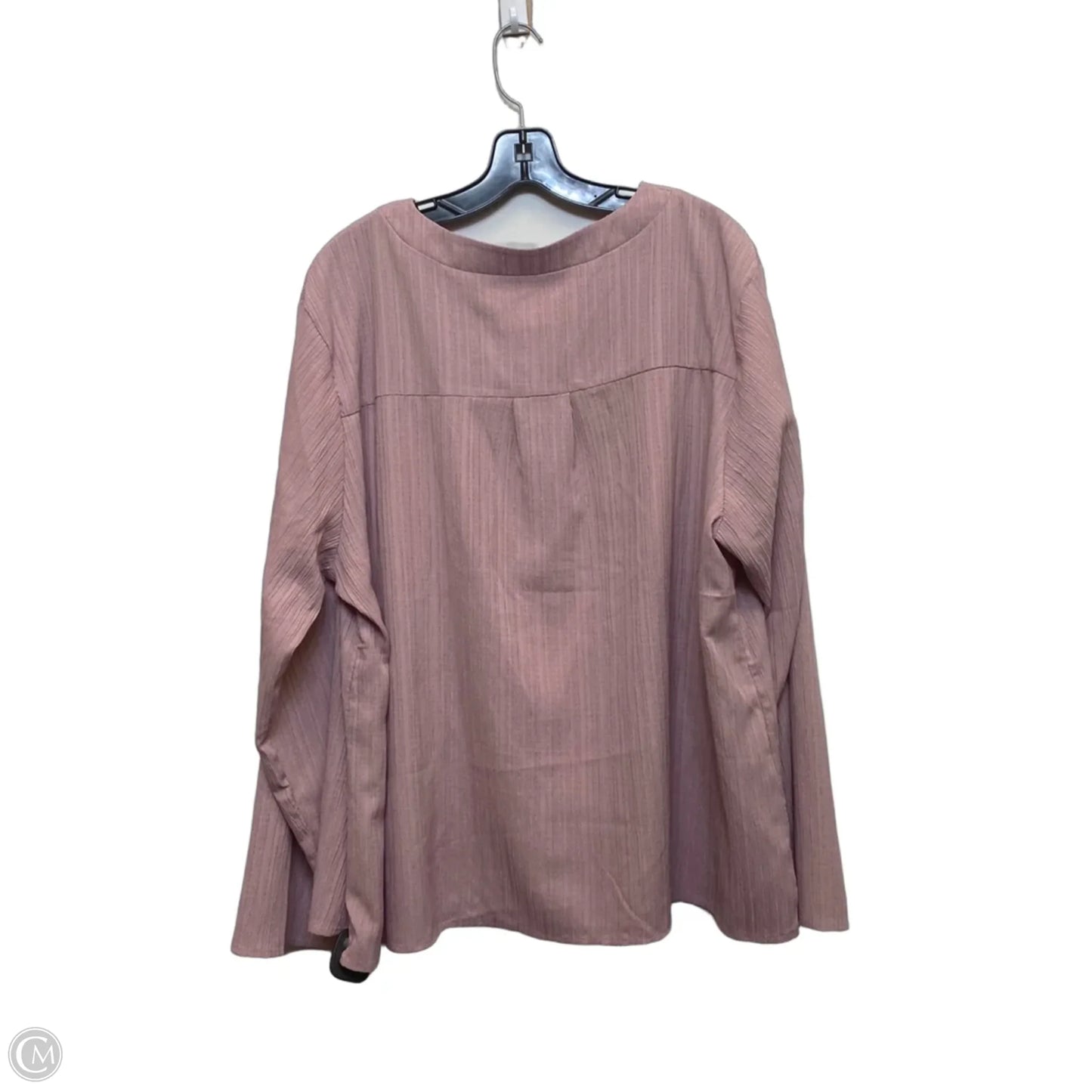 Top Long Sleeve By Cmf In Pink, Size: 3x