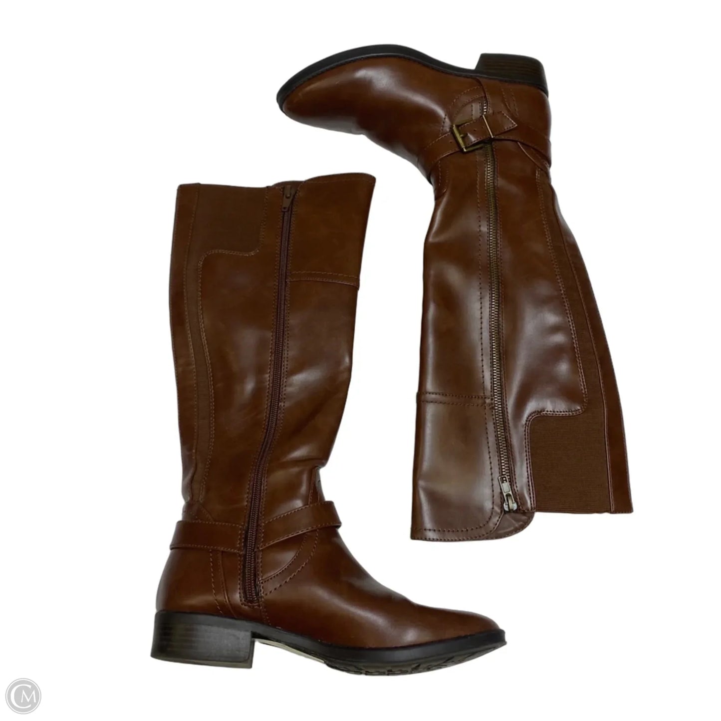 Boots Ankle Flats By Merona In Brown, Size: 7.5