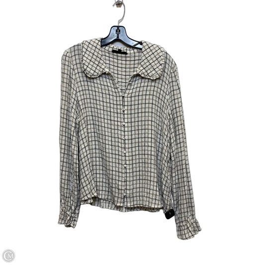 Top Long Sleeve By Jane And Delancey In Cream, Size: Xl