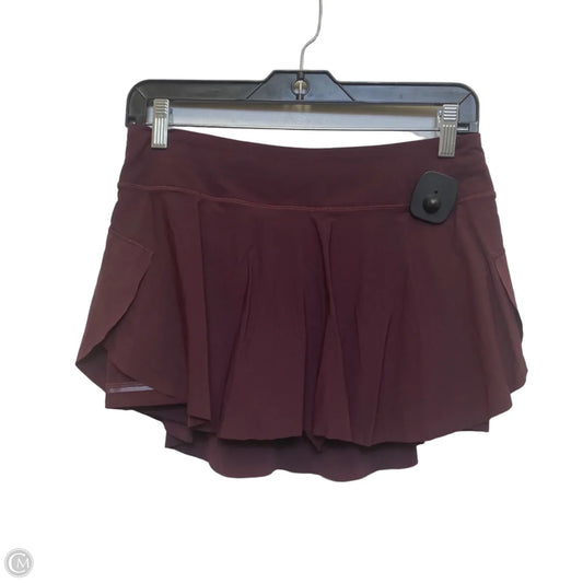 Athletic Skort Designer By Lululemon In Purple, Size: S