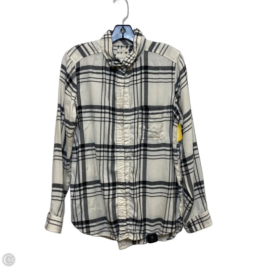 Top Long Sleeve By American Eagle In Cream, Size: M