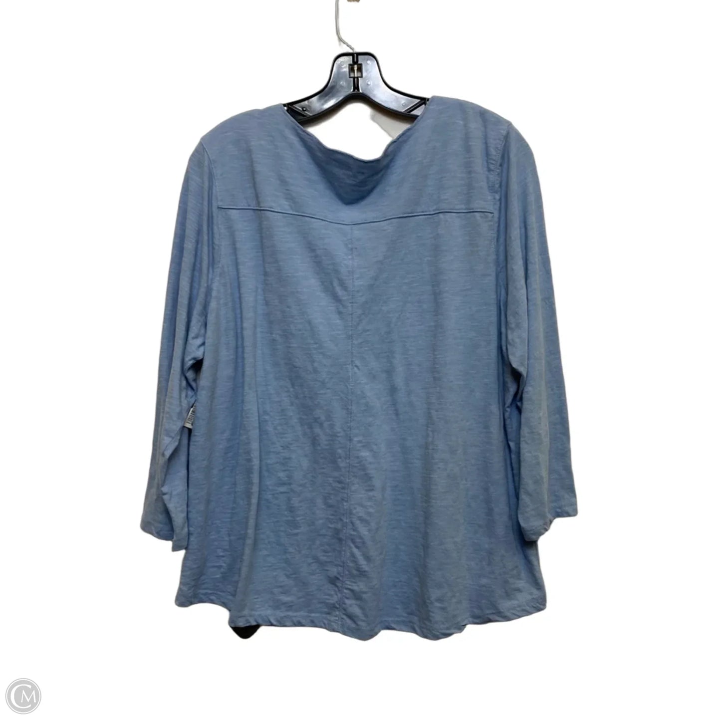 Top 3/4 Sleeve By Wonderly In Blue, Size: Xl