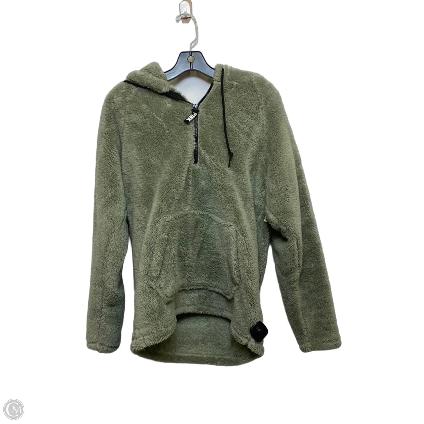 Sweatshirt Collar By Pink In Green, Size: S