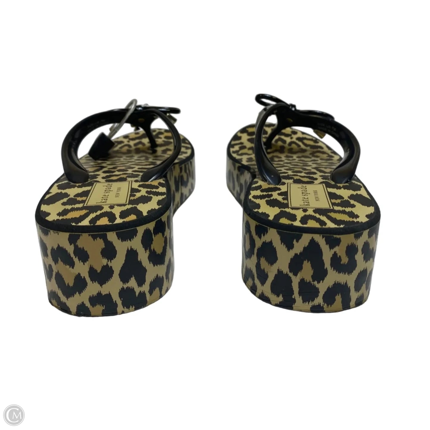 Sandals Designer By Kate Spade In Animal Print, Size: 7