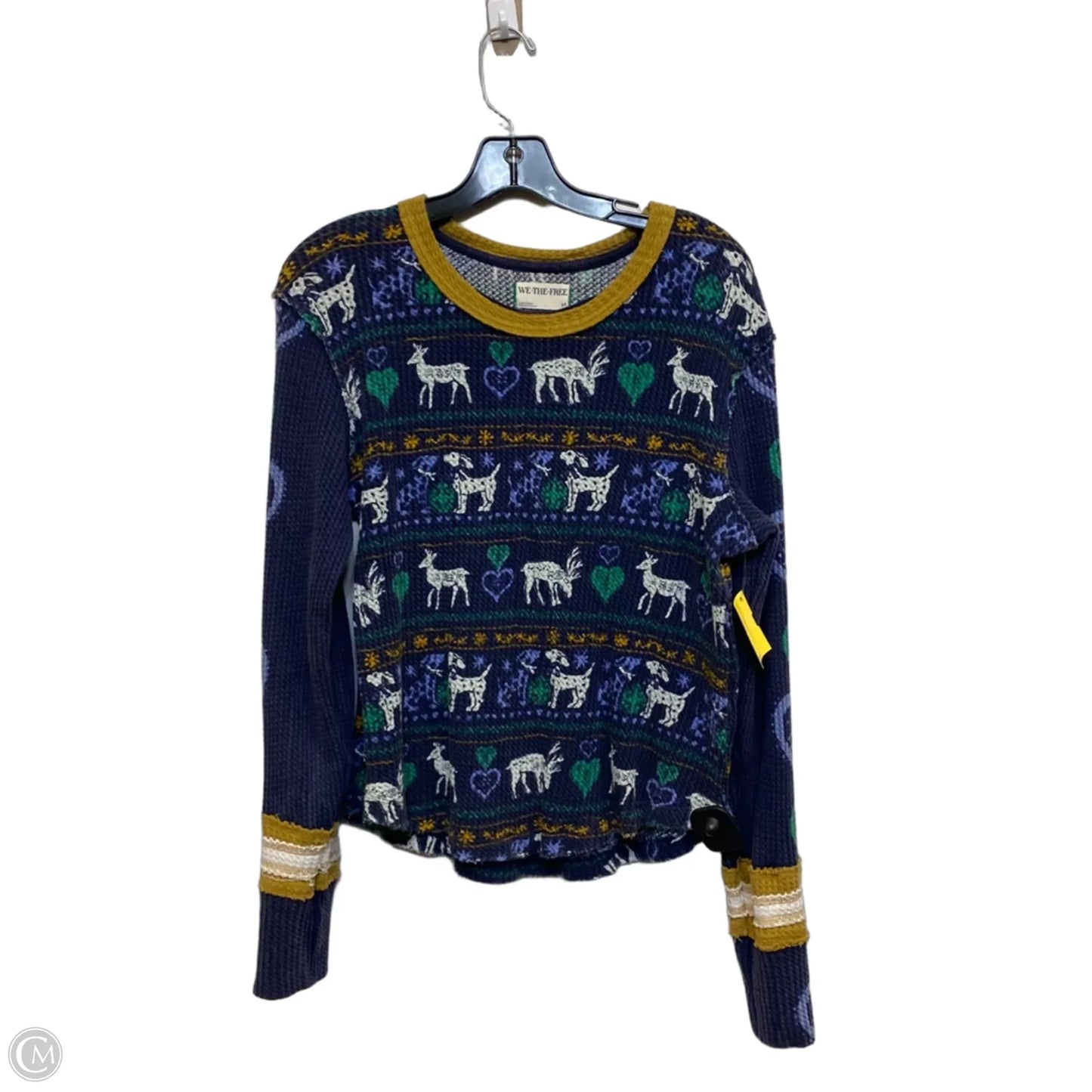 Top Long Sleeve By We The Free In Blue, Size: M