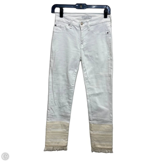 Jeans Designer By 7 For All Mankind In White Denim, Size: 0