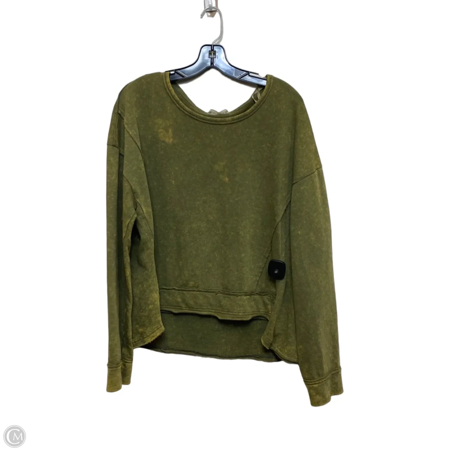 Top Long Sleeve By New In In Green, Size: M