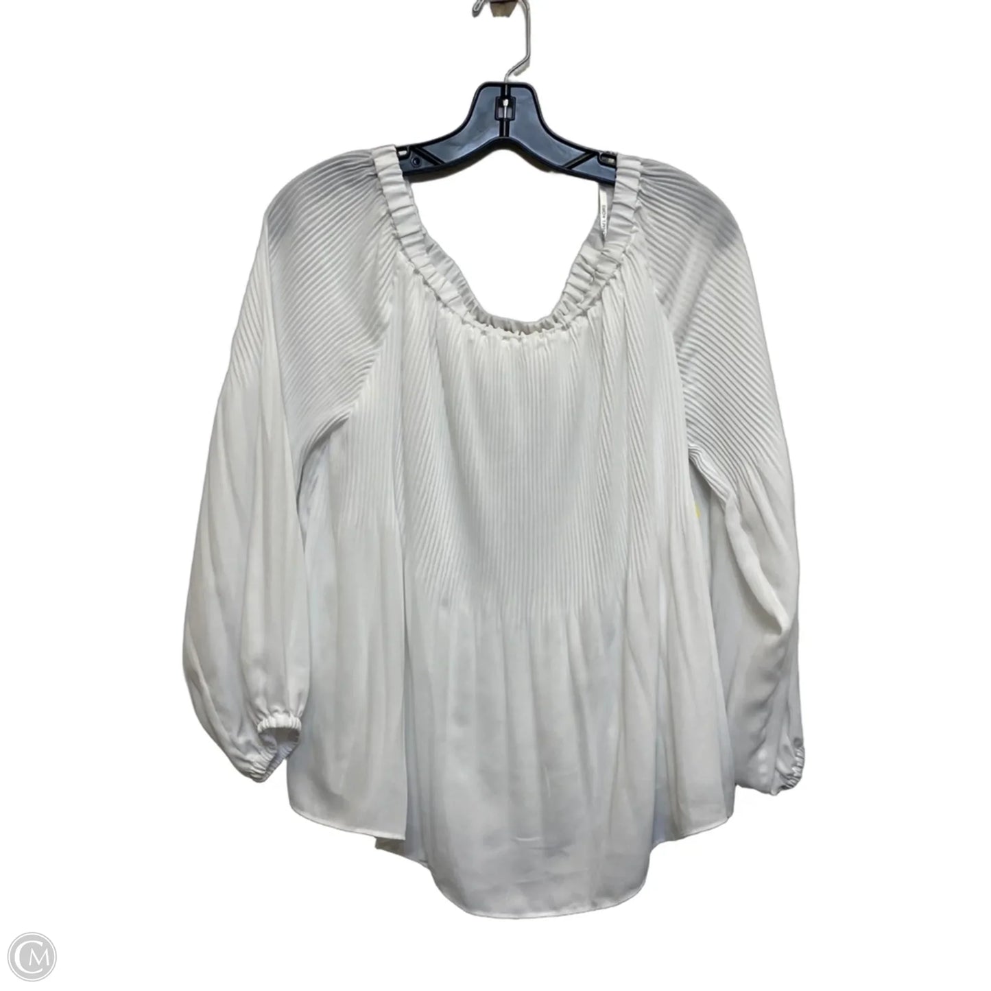 Top Long Sleeve By Michael By Michael Kors In White, Size: M