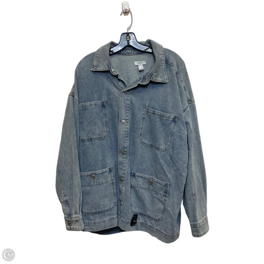 Jacket Denim By Forever 21 In Blue Denim, Size: 1x