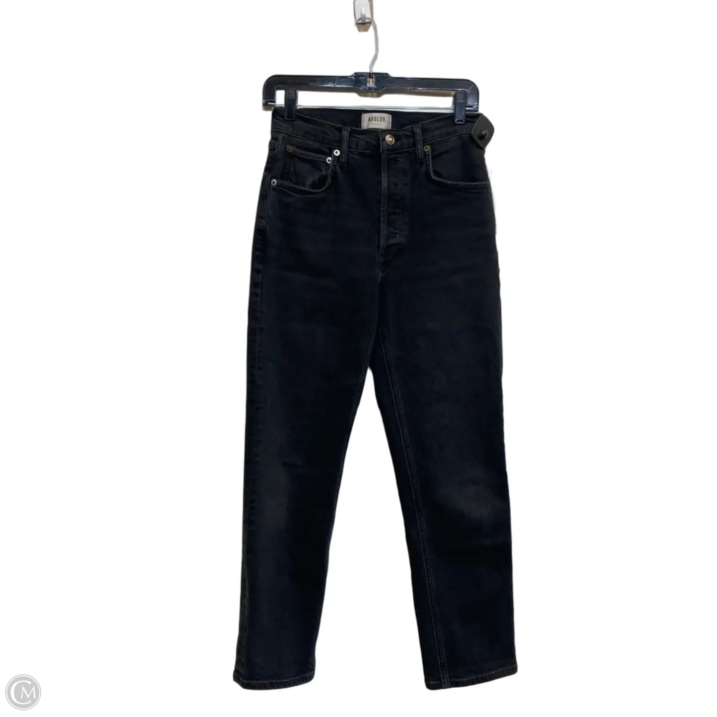 Jeans Designer By Agolde In Black Denim, Size: 2