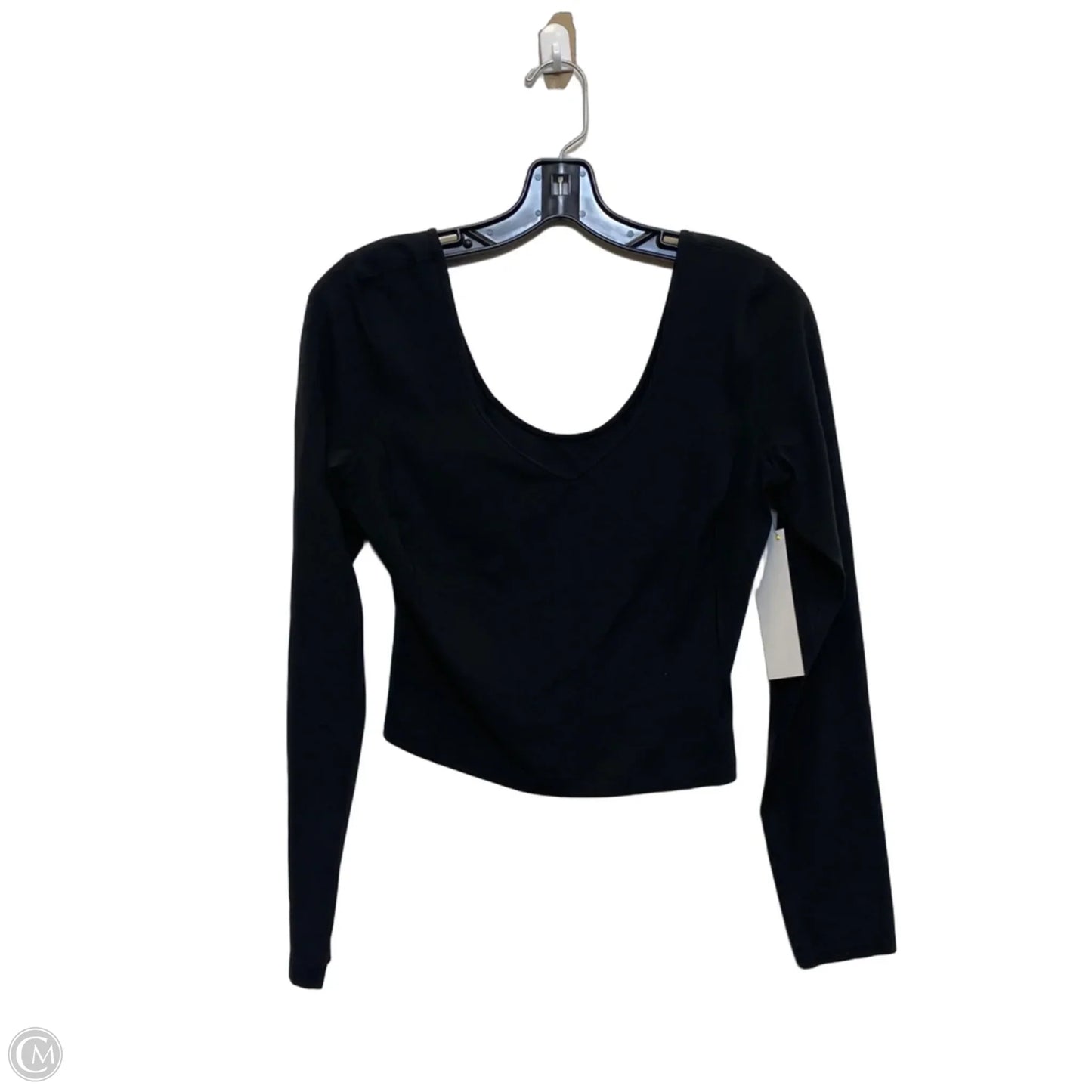 Athletic Top Long Sleeve Crewneck Designer By Lululemon In Black, Size: M