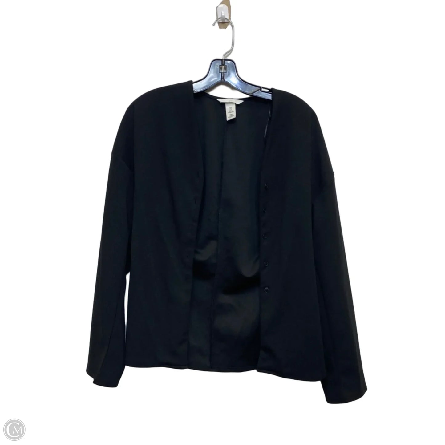 Top Long Sleeve By H&m In Black, Size: S