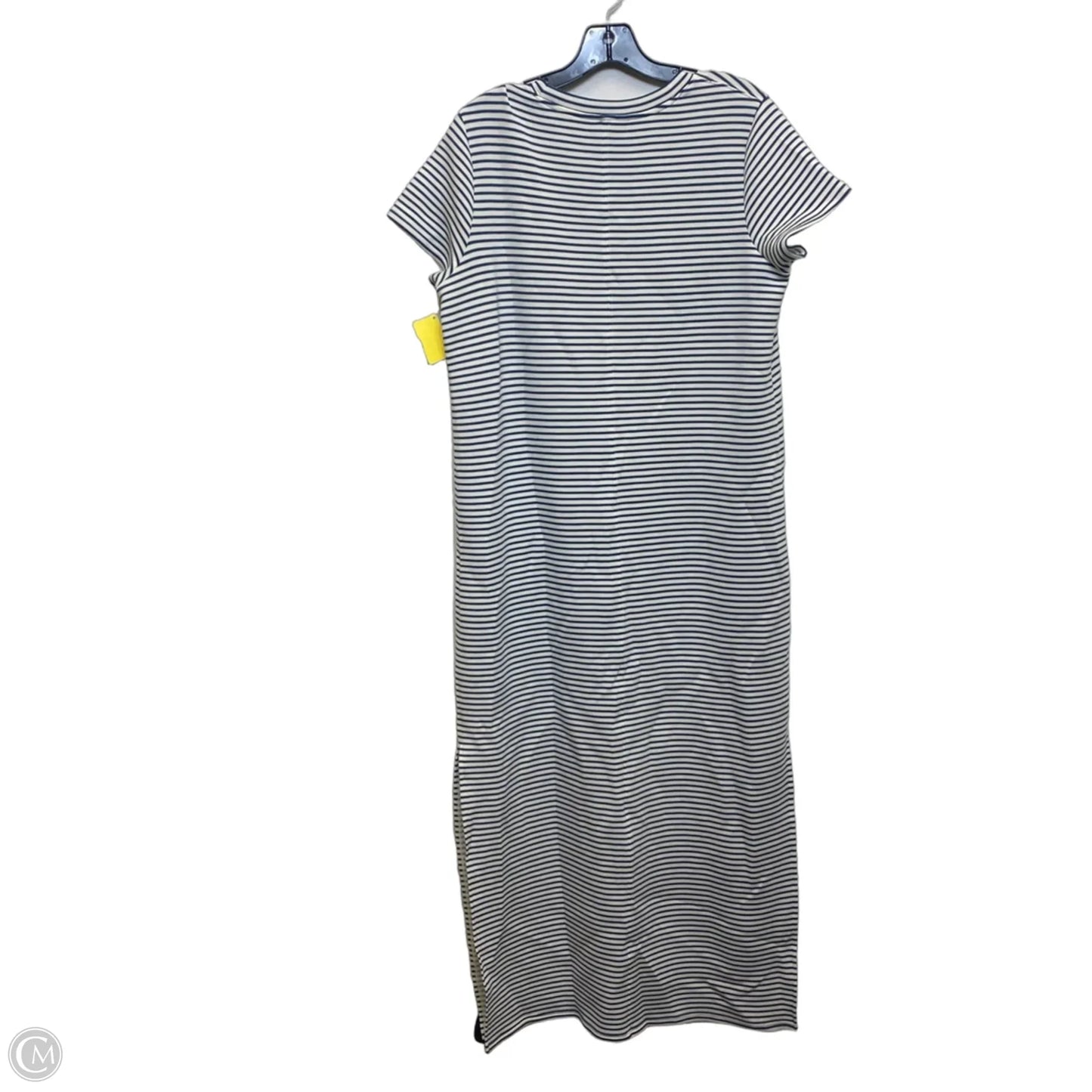 Dress Casual Maxi By Spanx In Blue & White, Size: L