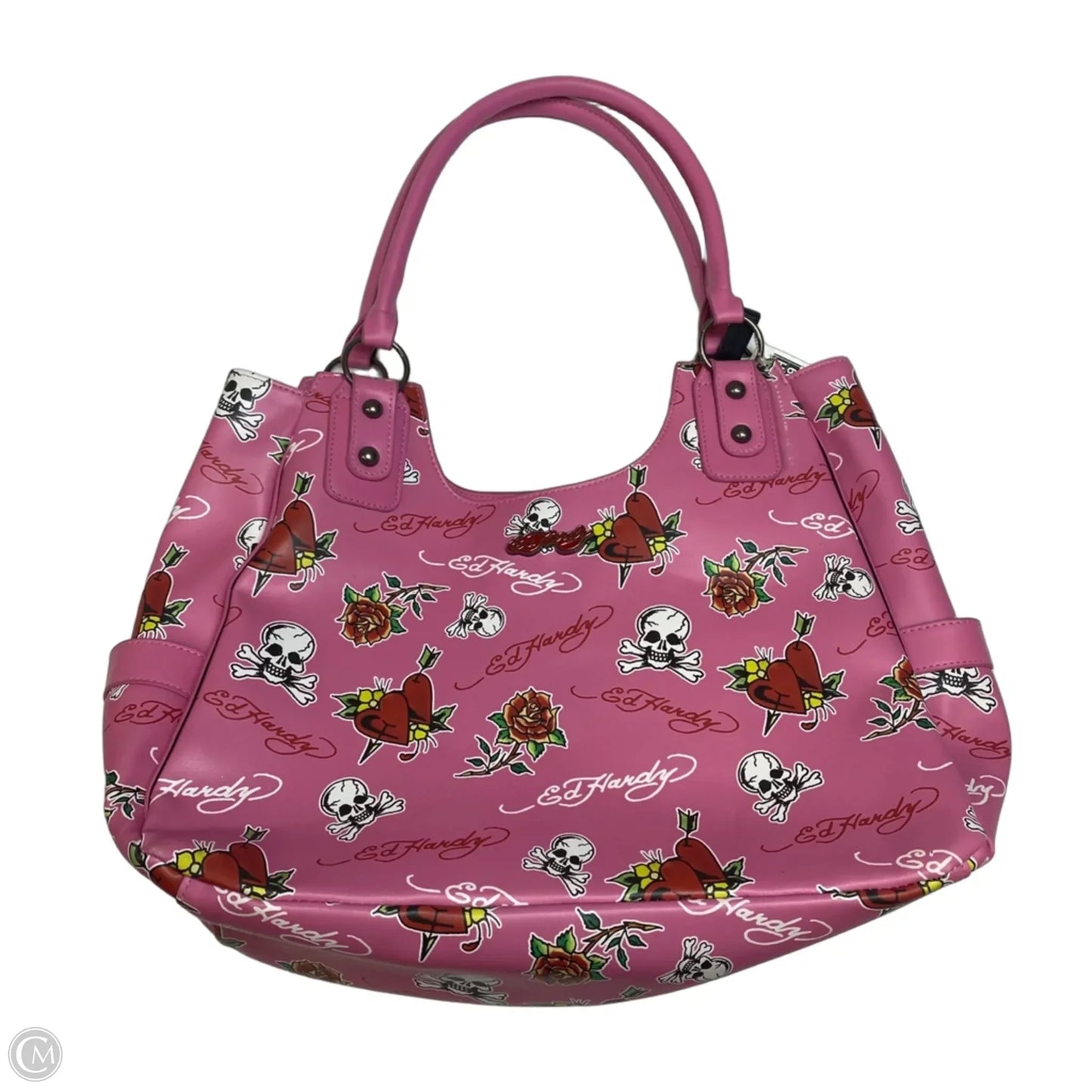 Handbag By Ed Hardy, Size: Large