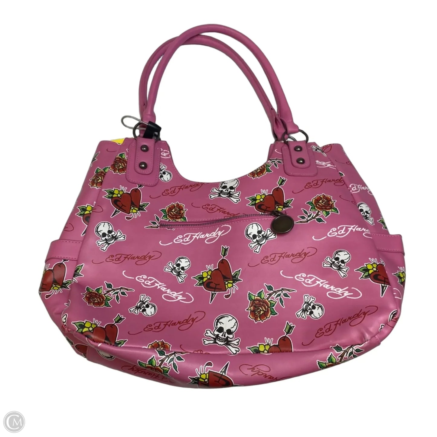 Handbag By Ed Hardy, Size: Large