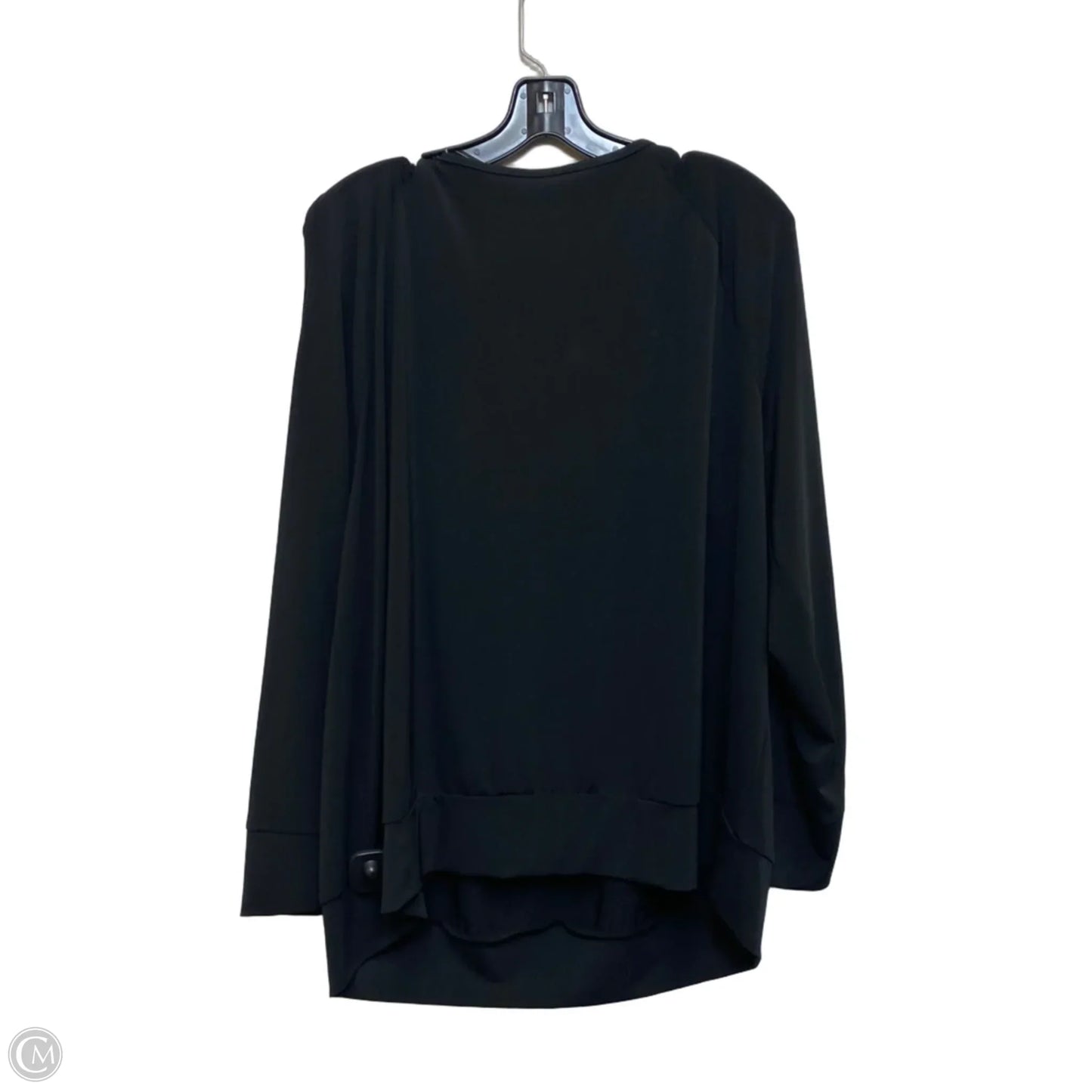 Top Long Sleeve By Romans In Black, Size: 1x